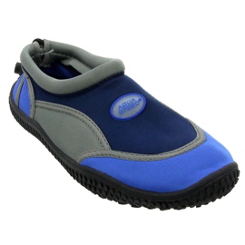 Aqua-Speed ​​​​Jr. Neopren-Strandschuhe, marineblau und grau mehrfarbig 2