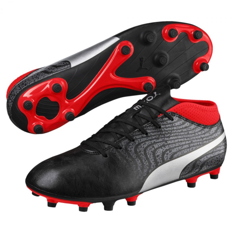 Fußballschuhe Puma One 18.4 Fg M 104556 01 schwarz schwarz 1