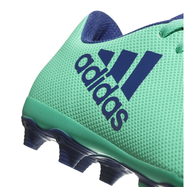 Adidas X 17.4 FxG Jr CP9014 Fußballschuhe blau grün 2
