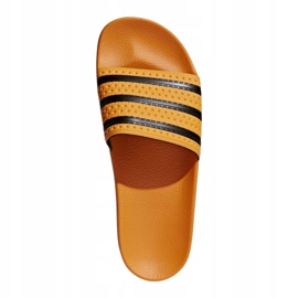 Adidas Originals Adilette Slides U CQ3099 schwarz orange 1