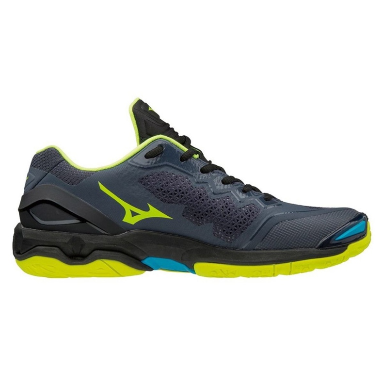 Mizuno Wave Stealth VM X1GA180047 Handballschuhe schwarz grau 1