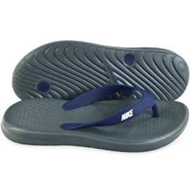 Nike Solay Thong M 882690 001 Hausschuhe grau marineblau 1