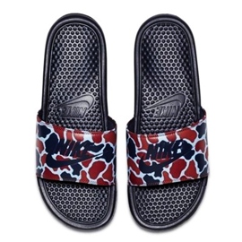 Nike Benassi Just Do It Print 631261-405 Slide schwarz mehrfarbig 1