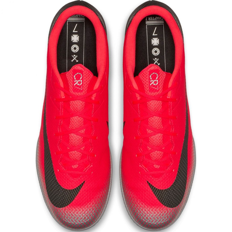 Hallenschuhe Nike Mercurial Vapor X 12 Academy CR7 Ic M AJ3731-600 rot rot 1