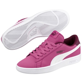 Puma Smash v2 Buck Jr 365182 06 weiß rosa 1