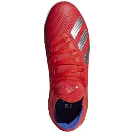 Hallenschuhe adidas X 18.3 In Jr BB9396 mehrfarbig rot 1