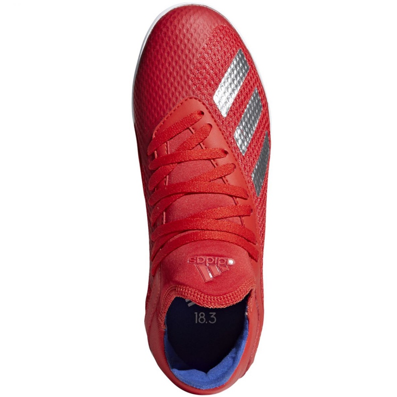 Hallenschuhe adidas X 18.3 In Jr BB9396 mehrfarbig rot 1