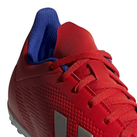 Adidas X 18.4 Tf M BB9413 Fußballschuhe mehrfarbig rot 3