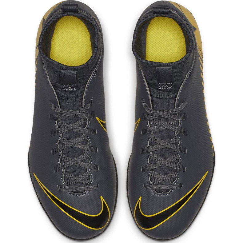 Hallenschuhe Nike Mercurial Superfly X 6 Club Ic Jr AH7346-070 schwarz grau 2