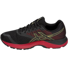 Laufschuhe Asics Gel-Pulse 10 M 1011A604-001 schwarz rot gelb 2