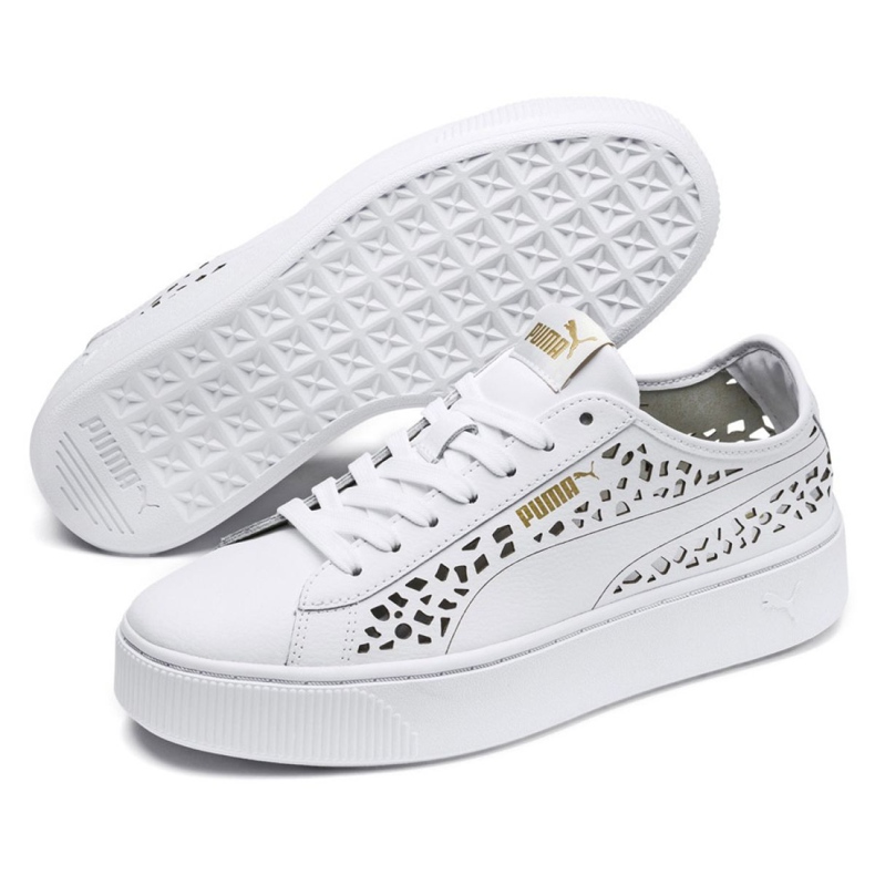 Puma Vikky gestapelt Laser Cut 369378 02 weiß 2