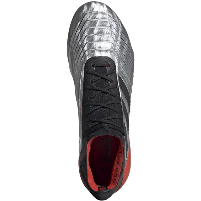 Adidas Predator 19.1 Fg M F35607 Fußballschuhe grau silber- 2