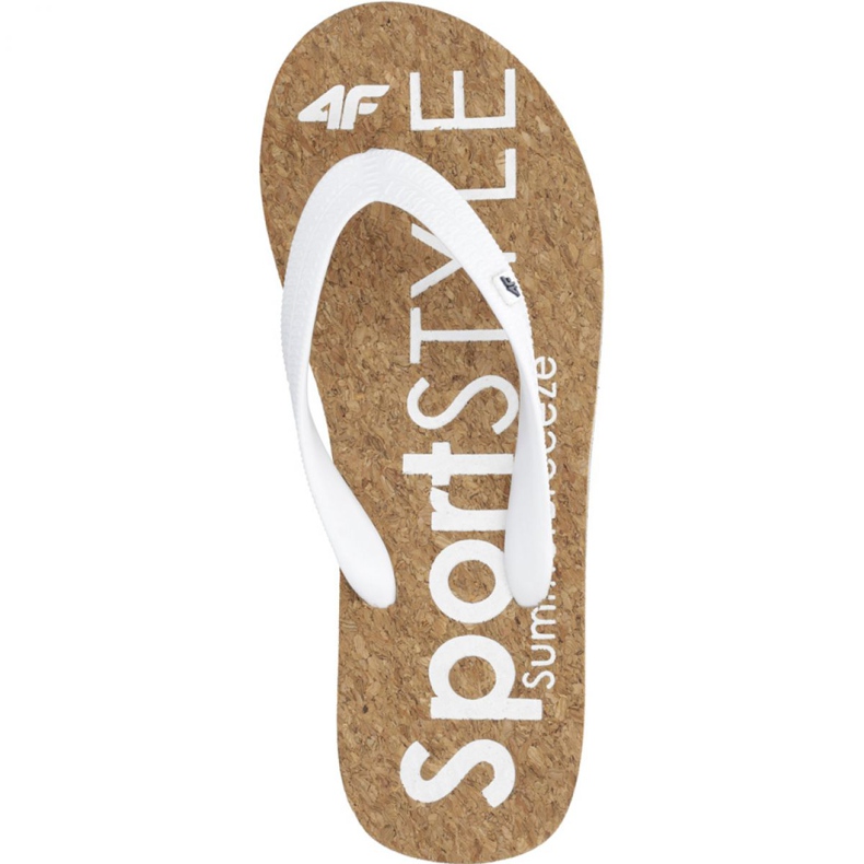 Hausschuhe 4f B H4L19-KLD002 10S weiß braun 1