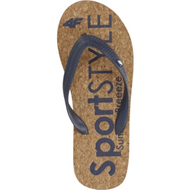 Hausschuhe 4f W H4L19-KLD002 30S dunkelblau braun navy blau 1