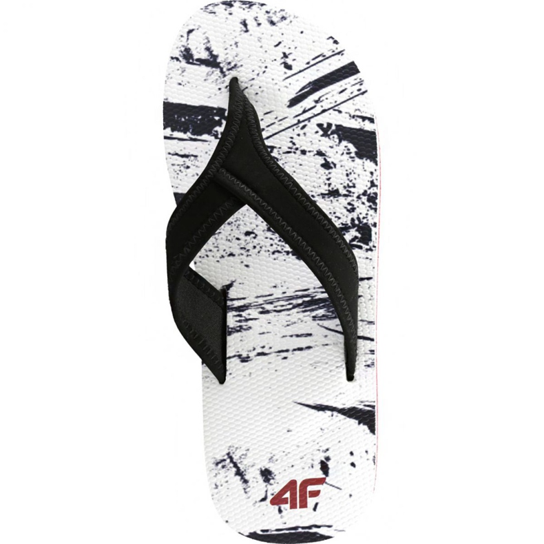 Hausschuhe 4F H4L19 KLM004 90A weiß schwarz mehrfarbig 1