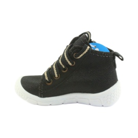 Befado Kinderschuhe 547P003 schwarz grau gelb 2