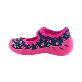 Mädchen Hausschuhe Befado 109p181 rosa marineblau 2