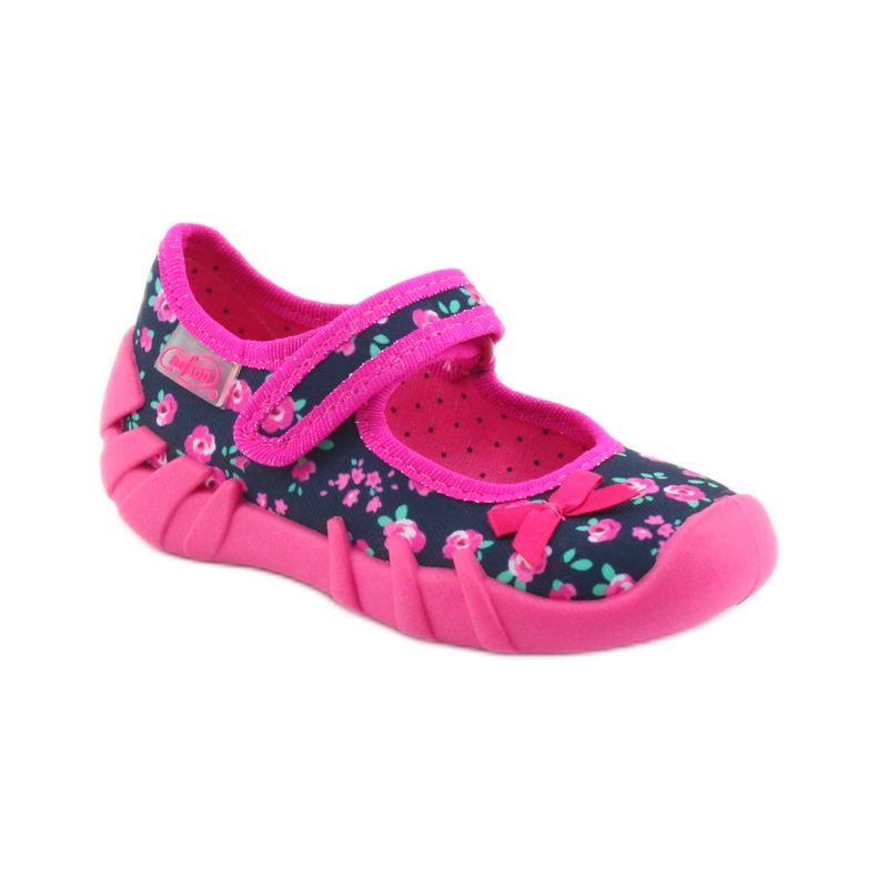 Mädchen Hausschuhe Befado 109p181 rosa marineblau 1