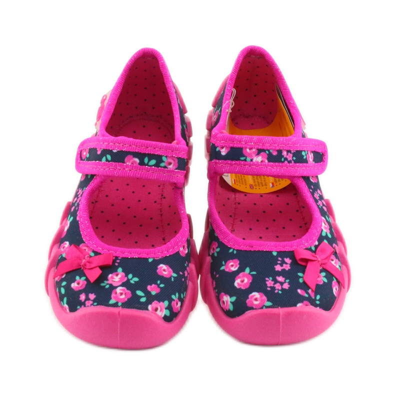 Mädchen Hausschuhe Befado 109p181 rosa marineblau 3
