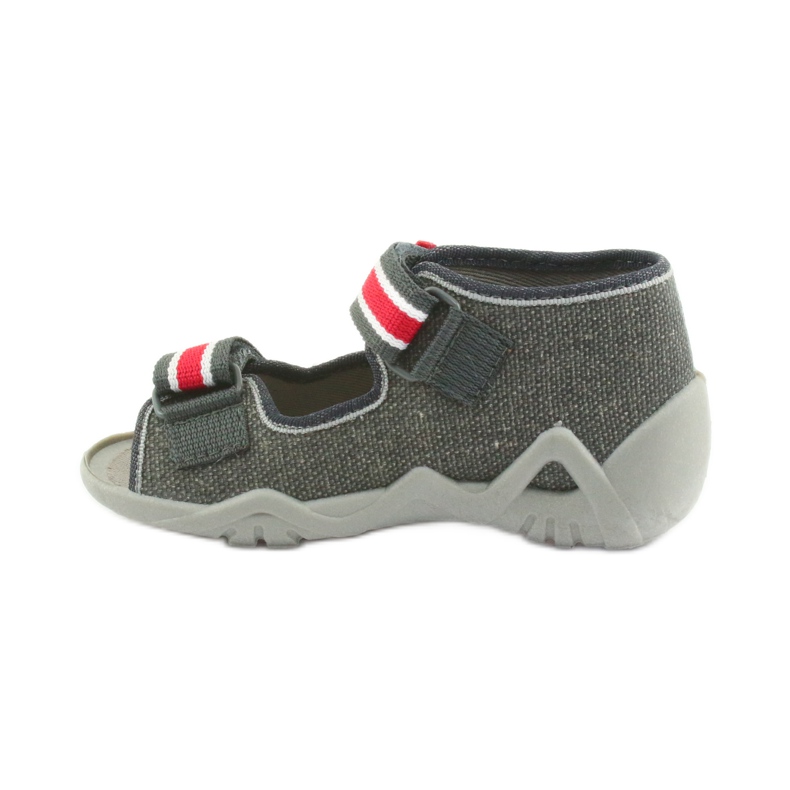 Jungen Hausschuhe Napa Befado 250P089 grau rot 2