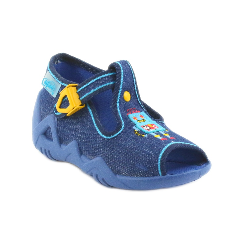 Jungen Hausschuhe Befado 217P103 marineblau 1