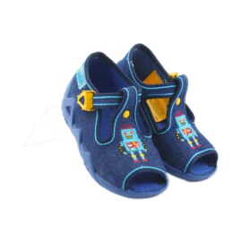 Jungen Hausschuhe Befado 217P103 marineblau 4