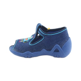 Jungen Hausschuhe Befado 217P103 marineblau 2