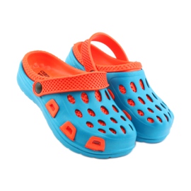 Aqua-Speed ​​Hausschuhe blau orange 4