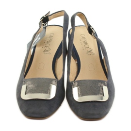 Caprice Damensandale mit 29500 Schnalle navy blau 3