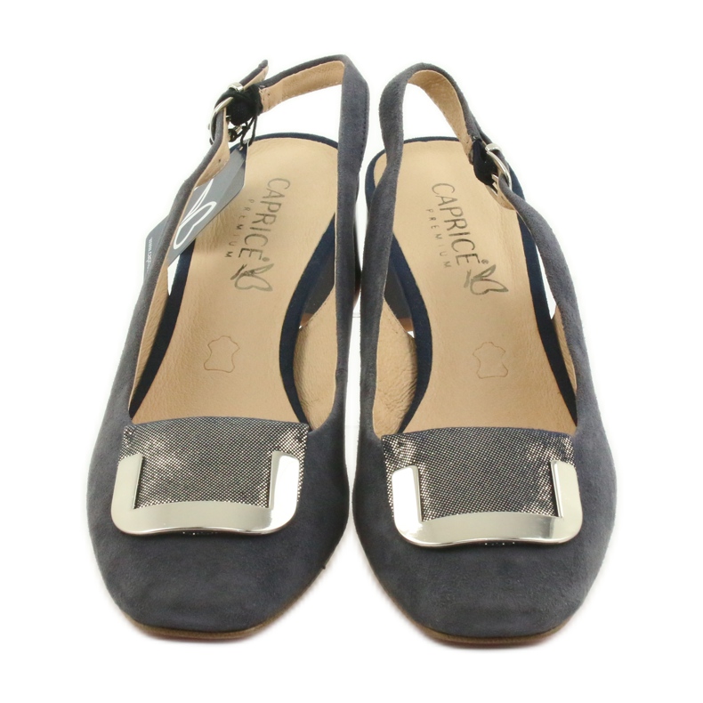 Caprice Damensandale mit 29500 Schnalle navy blau 3