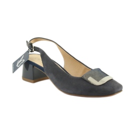 Caprice Damensandale mit 29500 Schnalle marineblau 1