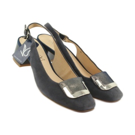 Caprice Damensandale mit 29500 Schnalle marineblau 4
