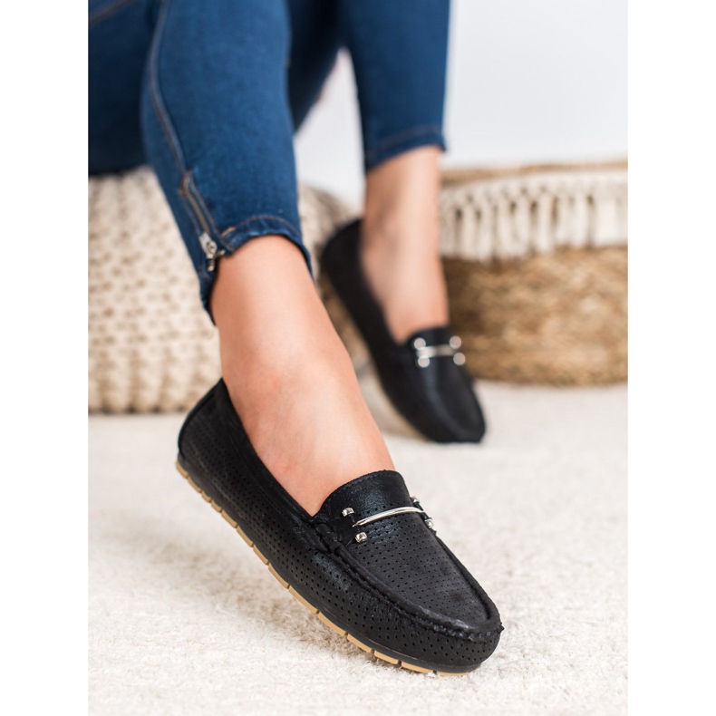Kylie Schwarze Loafer 1
