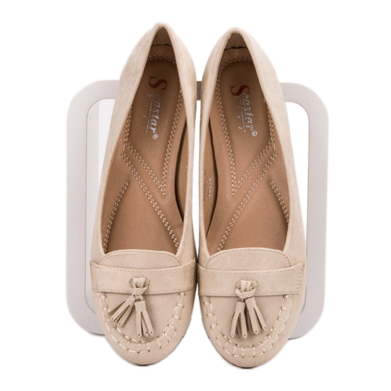 Seastar Ballerinas mit Fransen beige 2