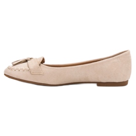 Seastar Ballerinas mit Fransen beige 1
