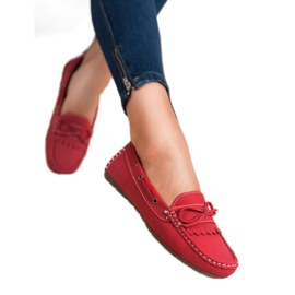 SHELOVET Slipper mit Schleife rot 2