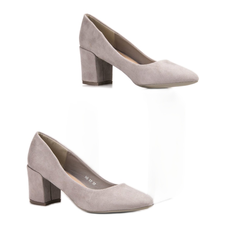 Small Swan Wildleder Pumps grau 2
