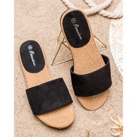 Primavera Wildleder Hausschuhe schwarz 2