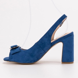 SHELOVET Sandalen an einer Bar blau 1