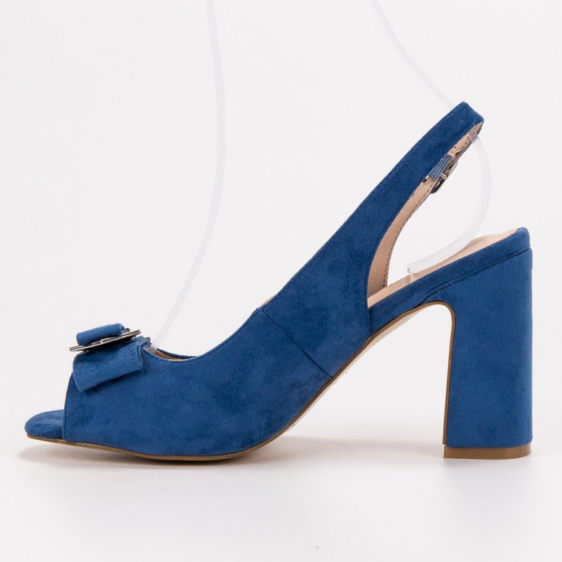 SHELOVET Sandalen an einer Bar blau 1