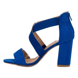 Kornblumen-Sandalen auf dem VINCEZA-Slider blau 3