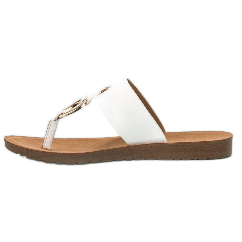 Stylische VINCEZA Flip-Flops weiß 1