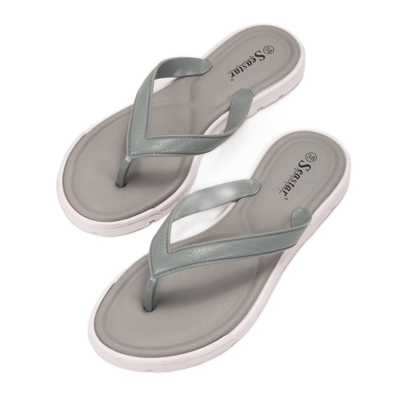 Seastar Flip-Flops aus Gummi grau 2