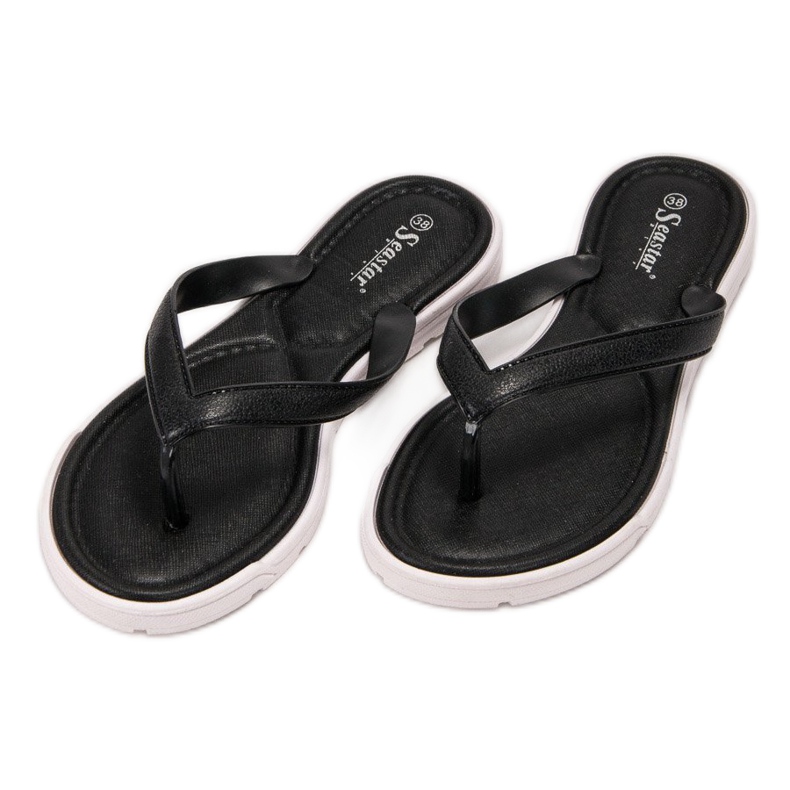 Seastar Flip-Flops aus Gummi schwarz 1