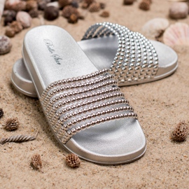 Bello Star Gummipantoffeln für Damen grau 2