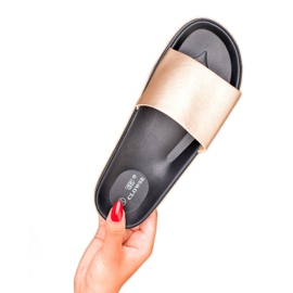 Clowse Goldene Damenhausschuhe 2