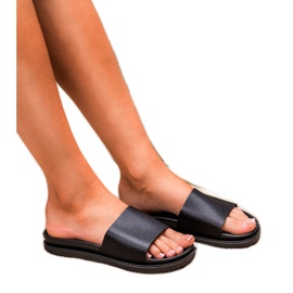 Clowse Schwarze Damen Hausschuhe 1