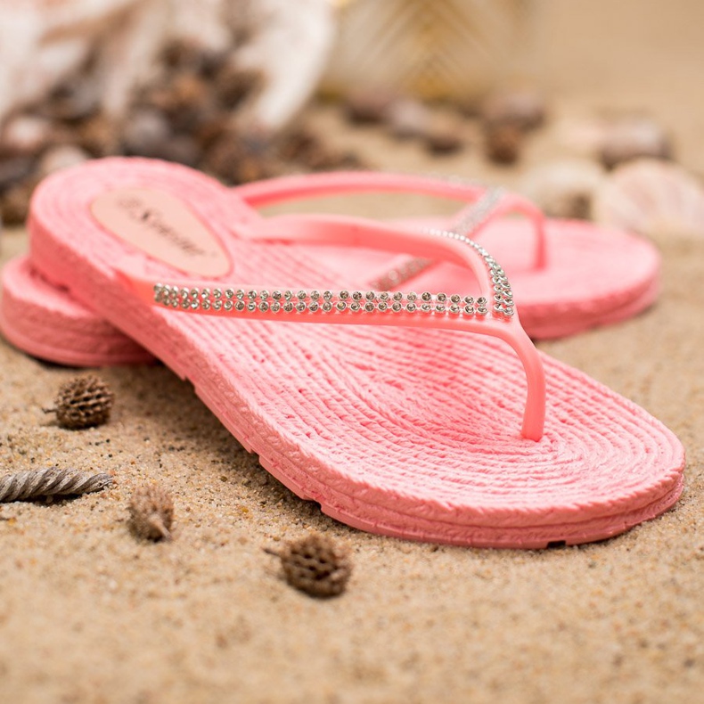 Seastar Flip-Flops mit Zirkonia rosa 2