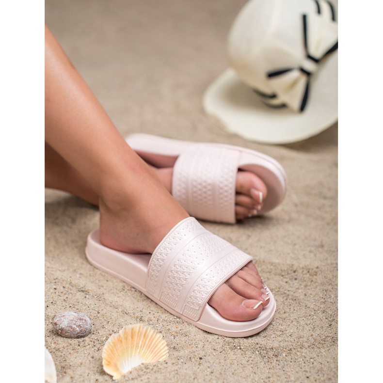 Vices Bequeme Hausschuhe aus Schaumstoff rosa 2