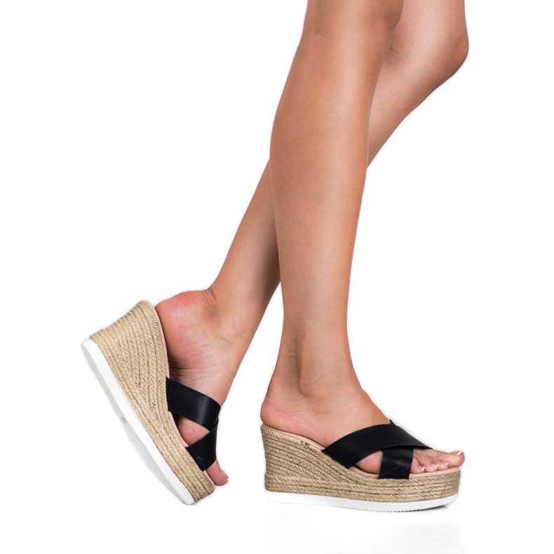 Bello Star Keilsandalen schwarz 2